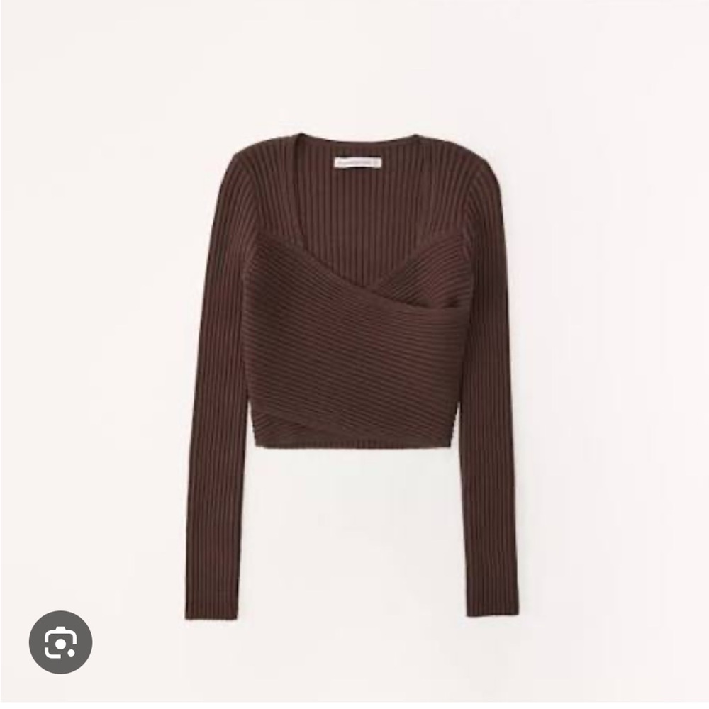 Abercrombie Brown Wrap Sweater